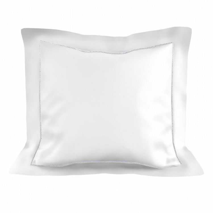 TAIE D'OREILLER EN COTON 63X63 CM PERCALE BLANC