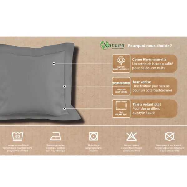 TAIE US VP 50X70 PERCALE BLANC
