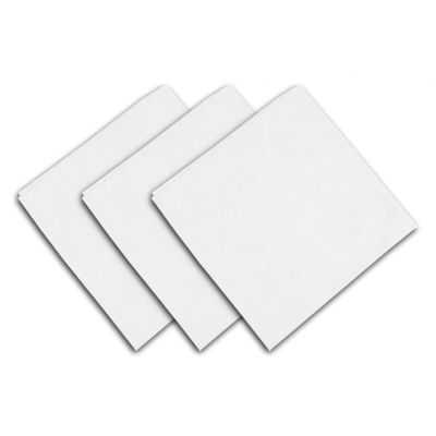 LOT DE 3 SERVIETTES EN COTON 45X45 CM PANAMA BLANC 2