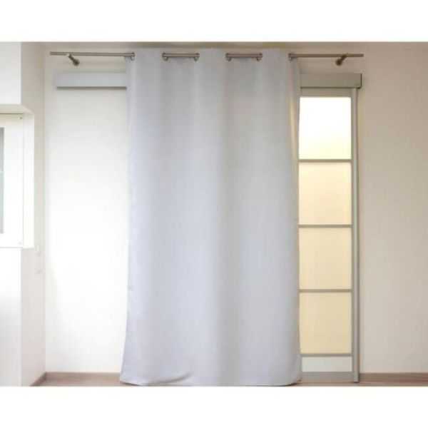 BLACKOUT CURTAIN WITH EYELET 135X250 CM WHITE
