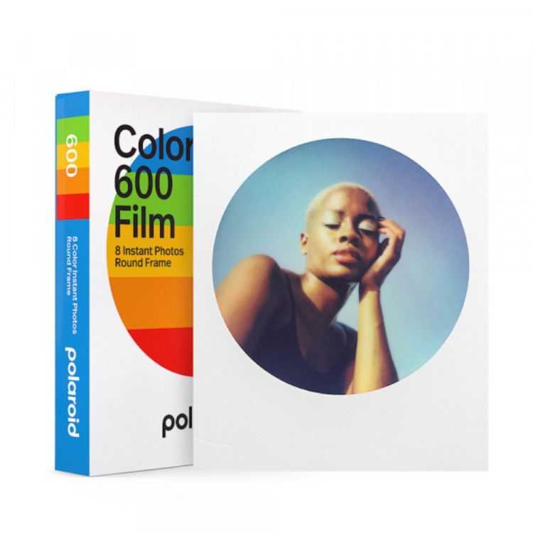 PAPIER PHOTO INSTANTANNE COULEUR 600 ROUND FRAME X8