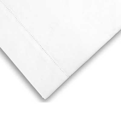 HOUSSE DE COUETTE EN COTON 240X220 CM PERCALE BLANC 2