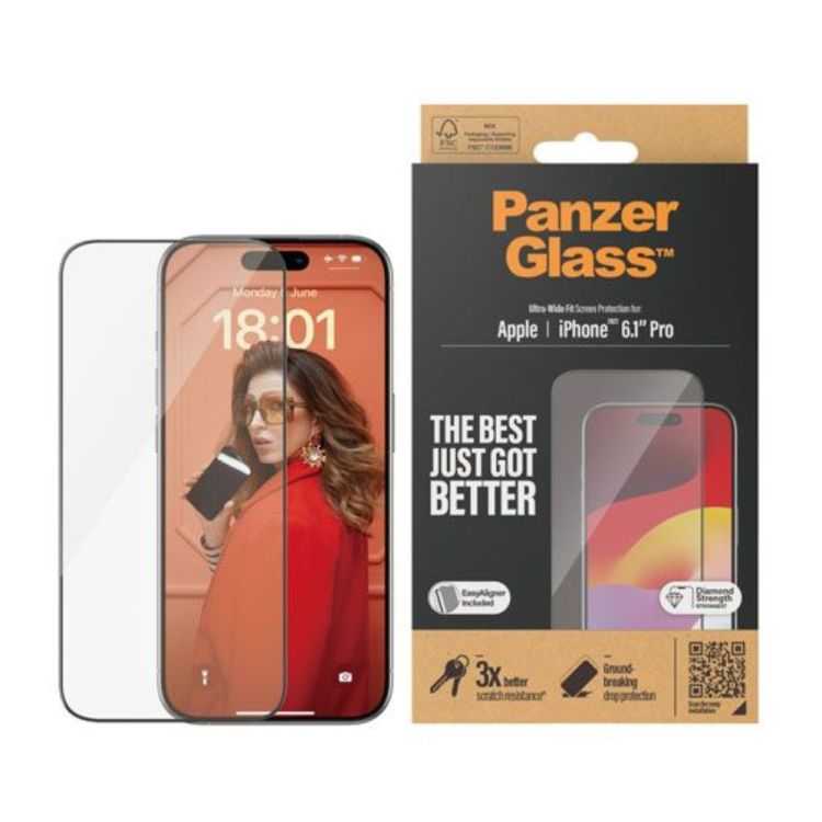 VERRE TREMPE POUR IPHONE 15 PRO COUPE ULTRA LARGE UWF