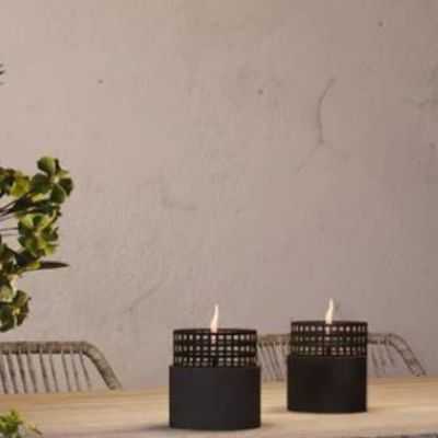 BOUGIE EXTERIEUR SIGNAL HILL 12 METAL NOIR 2