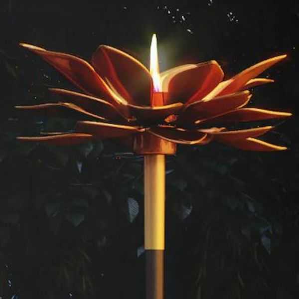 ANTIQUE TORCH LILJA 10 40 X 150 CM COPPER