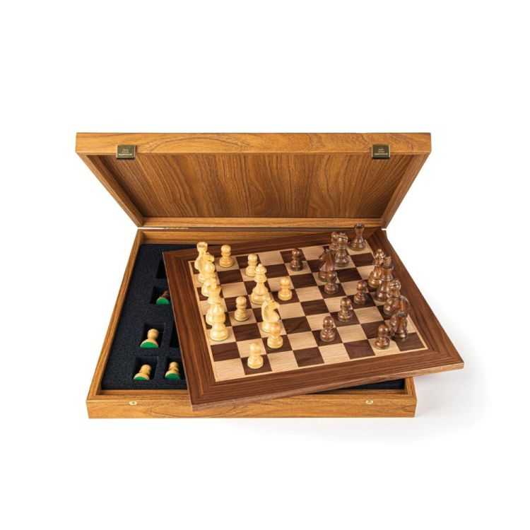 JEU ECHECS MEDIUM AVEC PIECES STAUNTON NOYER