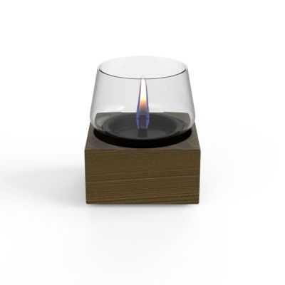 INTERIOR CANDLE POPPY 14 BLACK OAK WOOD