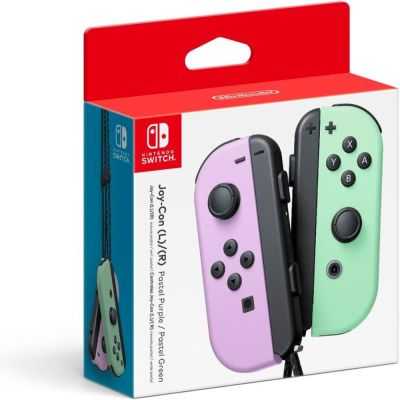 MANETTES SWITCH JOY-CON VIOLET ET VERT 2
