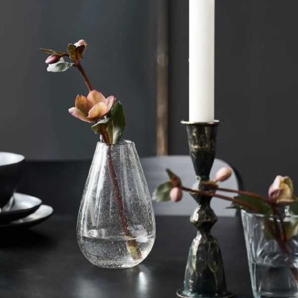VASE CLERA 12CM VERRE BULLE