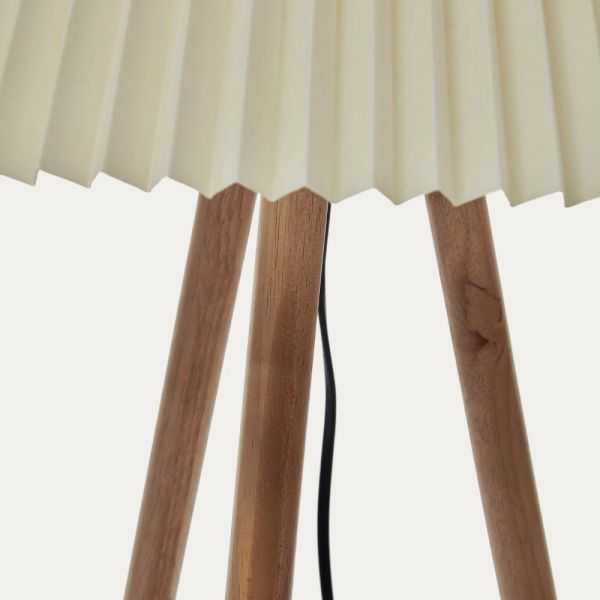 LAMPADAIRE BENICARLO 160 CM BOIS D HEVEA BEIGE