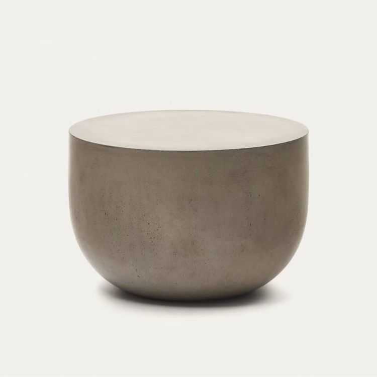 TABLE BASSE RONDE GARBET 60 CM EN CIMENT