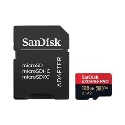 CARTE MEMOIRE MICROSDXC EXTREME 128 GO + ADAPTATEUR SD