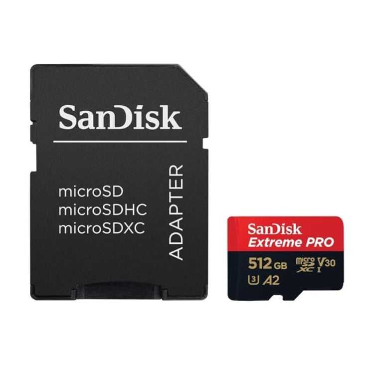 CARTE MEMOIRE FLASH EXTREME PRO MICROSDXC UHS-I 512 GO