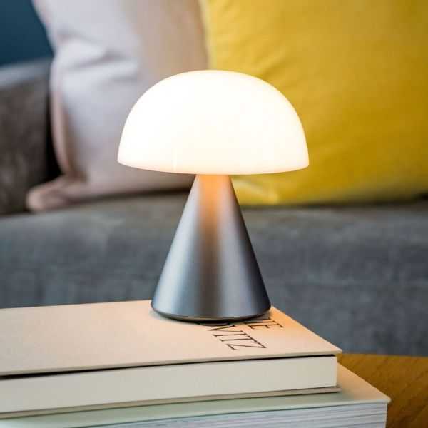 LAMPE LED MINA L ALUMINIUM GUN METAL