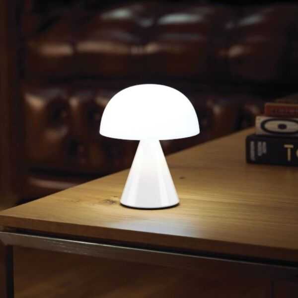 LAMPE LED MINA M ALU BLANC BRILLANT