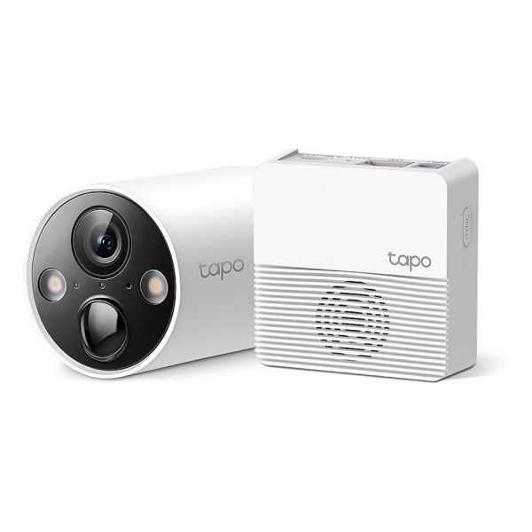 CAMERA EXTERIEUR SANS FIL TAPO C420S1 + HUB CONNEXION