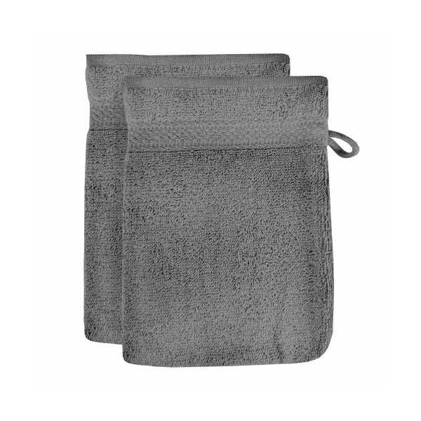 LOT DE 2 GANTS DE TOILETTE EN COTON...