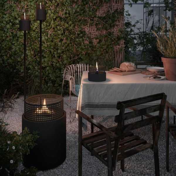 OUTDOOR CANDLE MOSSEL BAY 90 BLACK