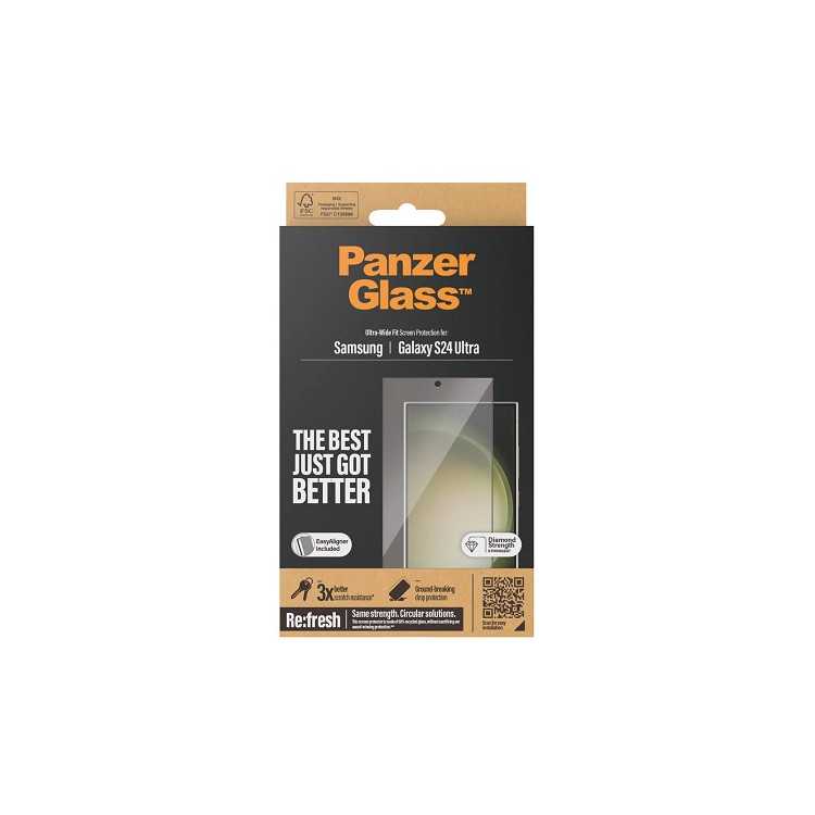 TEMPERED GLASS FOR GALAXY S24 ULTRA ULTRA-WIDE FIT