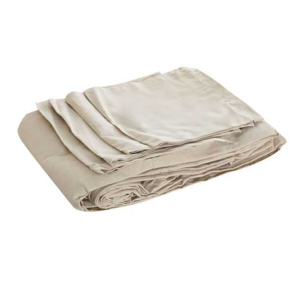 NAPPE SET 8 LIN COTON 150X250 BEIGE