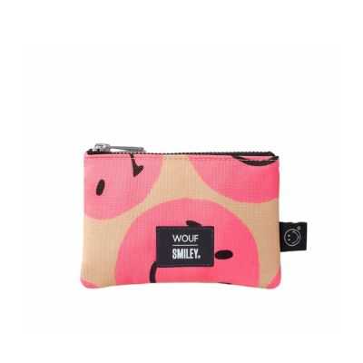POCHETTE 14 CM SMILEY PINK