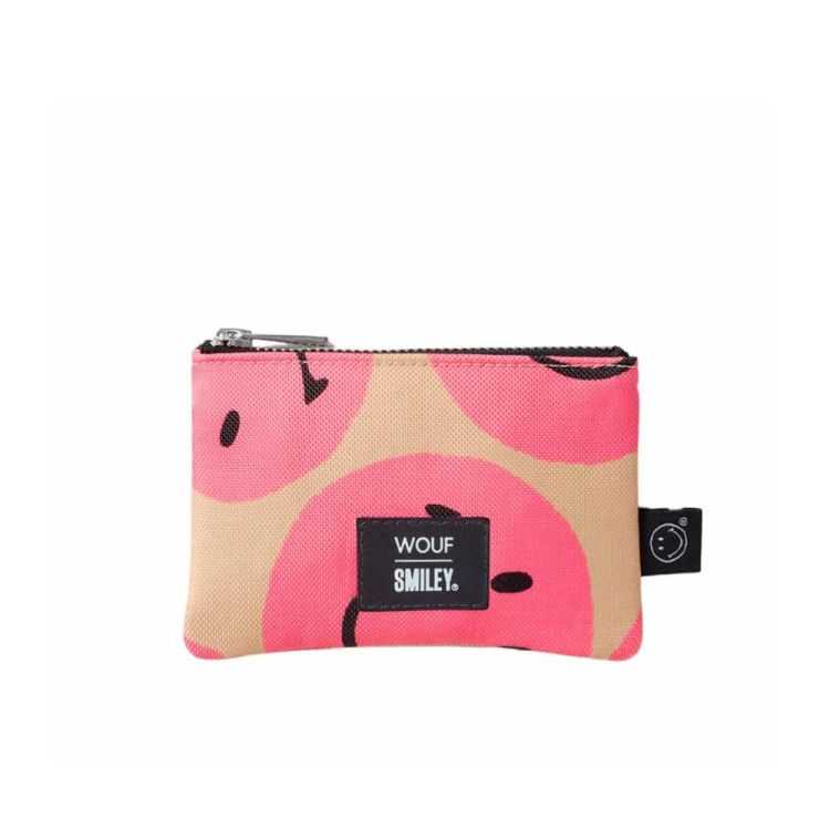 POCHETTE 14 CM SMILEY PINK