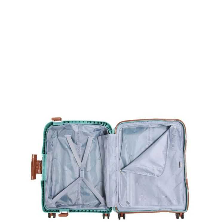 VALISE CABINE MONCEY SLIM 55 CM ECO VERT AMANDE