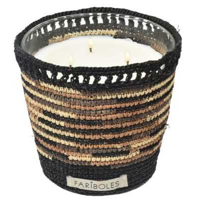 BOUGIE CHINÉ CACHEMIRE BOIS BLOND MIEL BLANC 400G