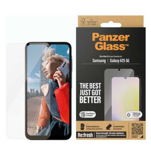 VERRE TREMPE POUR GALAXY A25 5G ULTRA-LARGE AVEC EASYALIGNER