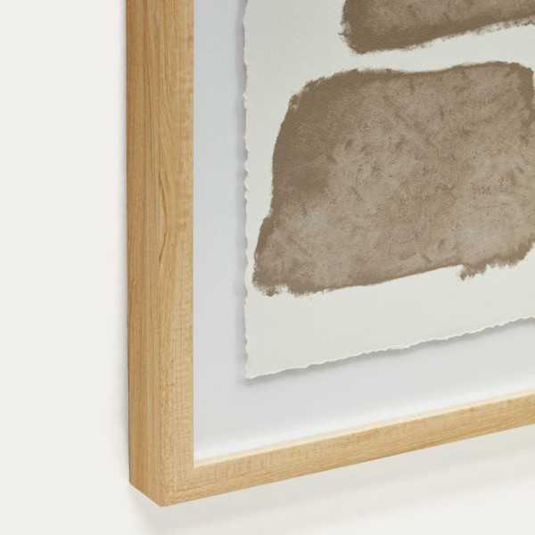 TABLEAU TORROELLA  ABSTRAIT 60 X 90 CM BLANC