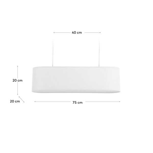 ABAT-JOUR SUSPENSION PALETTE BLANC 20...