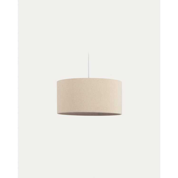ABAT-JOUR SUSPENSION PETIT NAZLI EN LIN FINITION BEIGE D 40 CM