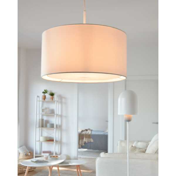 WHITE SANTANA SUSPENSION LAMPSHADE...