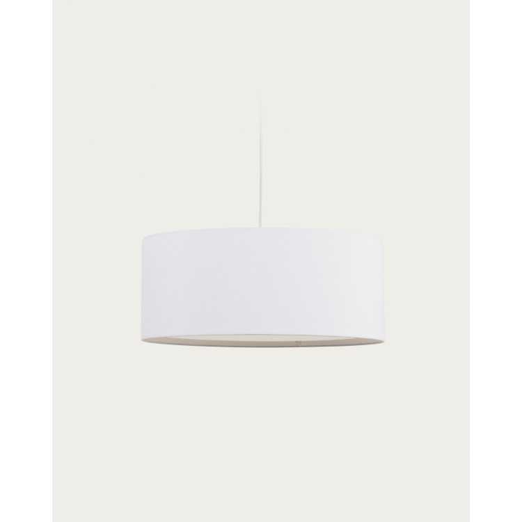 ABAJUR SUSPENSÃO BRANCO SANTANA COM DIFUSOR BRANCO D 50 CM