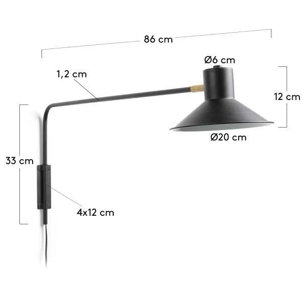 LUZ DE PAREDE PRETA ARIA