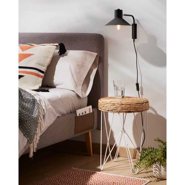 ARIA SMALL BLACK WALL LIGHT