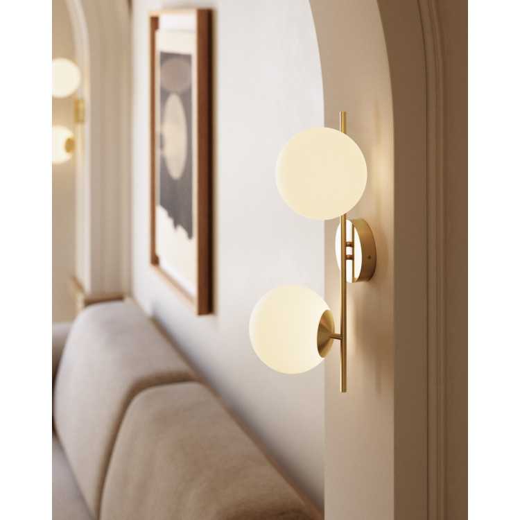 MAHALA WALL LIGHT IN BRASS FINISH STEEL WITH 2...