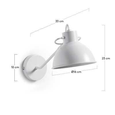 OFFELIS WHITE WALL LIGHT 2