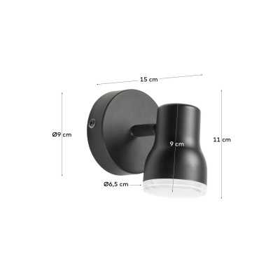 BLACK TEHILA WALL LIGHT 2