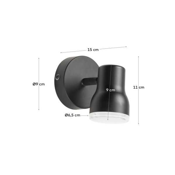 BLACK TEHILA WALL LIGHT