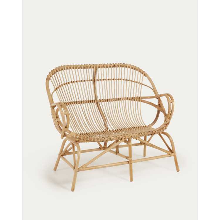 BANCO RATTAN MIMOSA COM ACABAMENTO NATURAL 114 CM