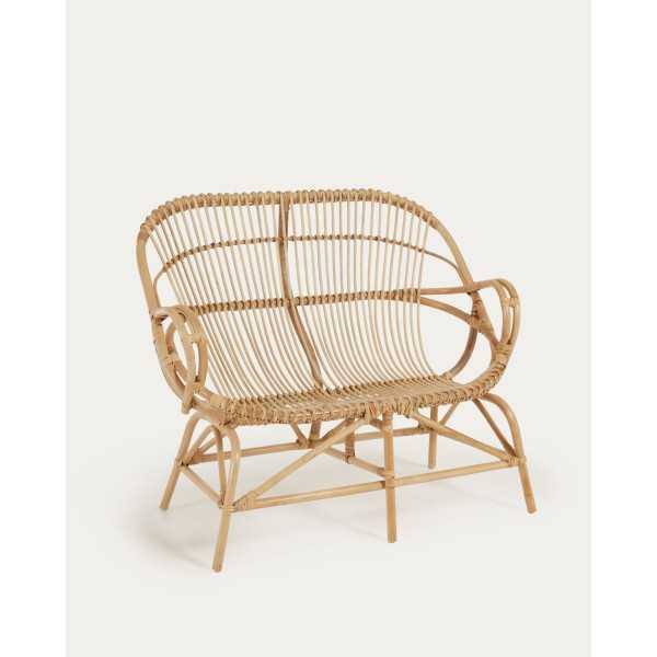 MIMOSA RATTAN BENCH WITH NATURAL...