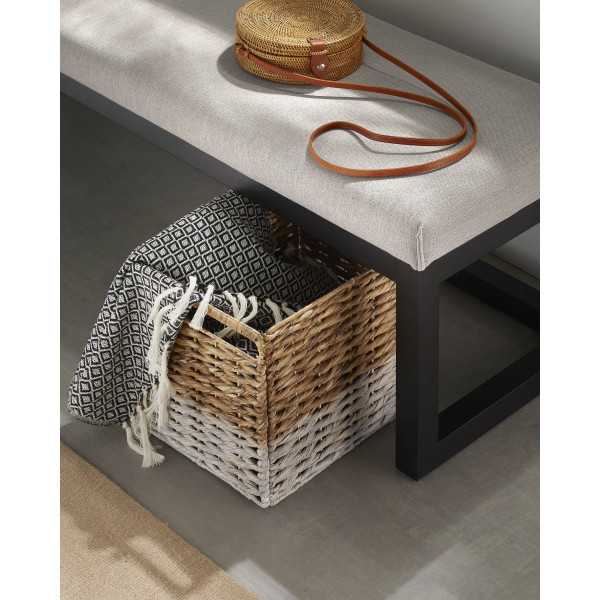 LOYA GRAY BENCH 128 CM
