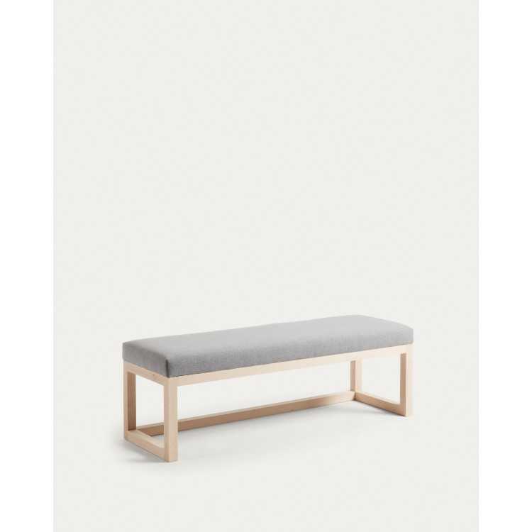 LOYA BENCH GRAY BEECH WOOD 128 CM