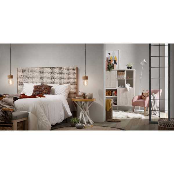 LOYA BENCH GRAY BEECH WOOD 128 CM
