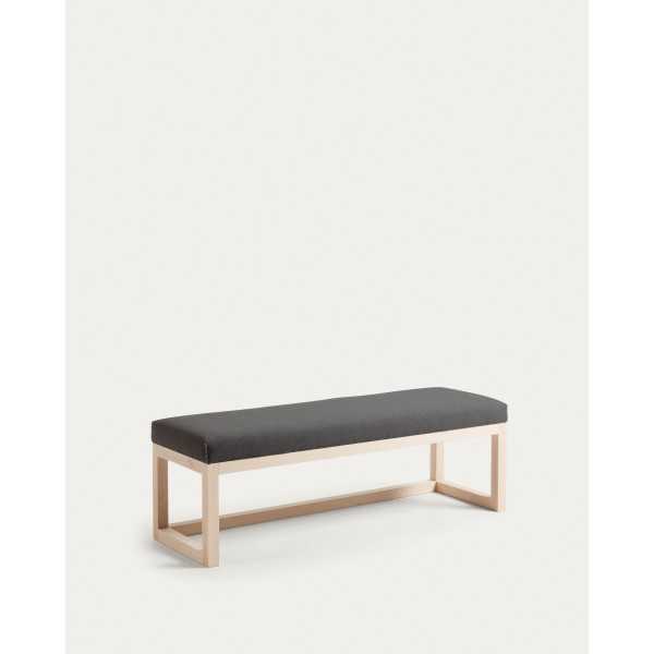 BANQUETTE LOYA NOIRE BOIS DE HÊTRE...