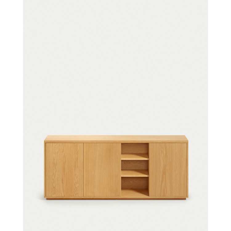 ABILEN BUFFET 3 PORTAS EM FOLHADO DE CARVALHO 180 X 75 CM FSC 100%