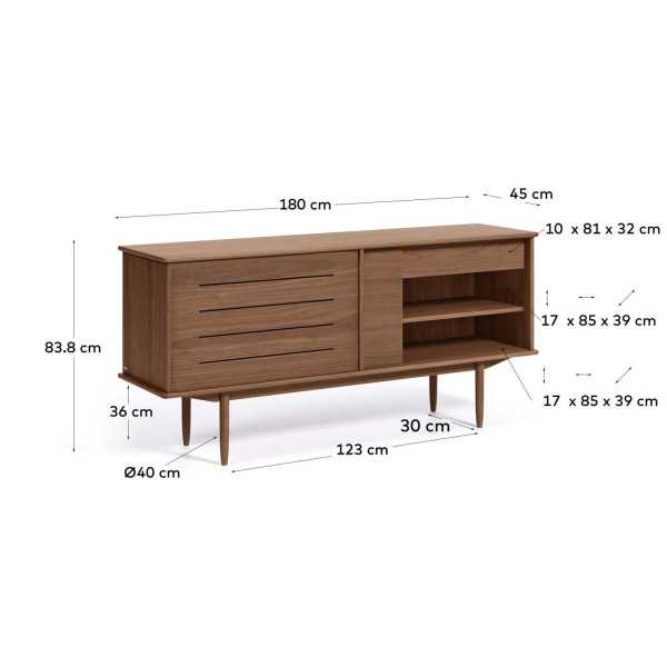 CAROLIN BUFFET 2 DOORS AND 1 DRAWER...