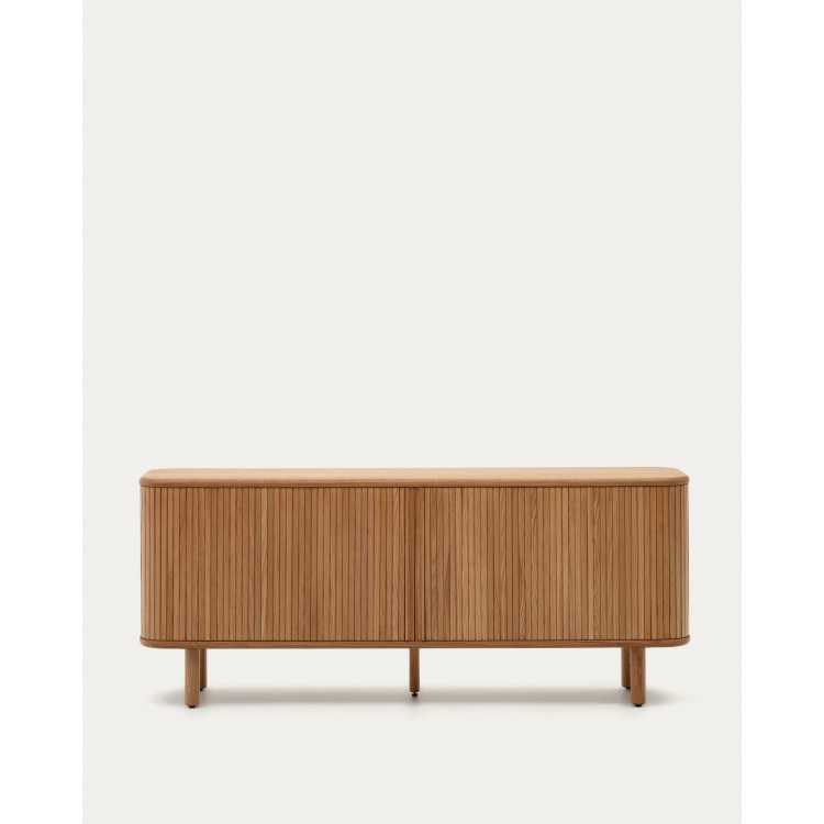 BUFFET MAILEN 2 PORTES EN PLACAGE DE FRÊNE AVEC FINITION NATURELLE 18