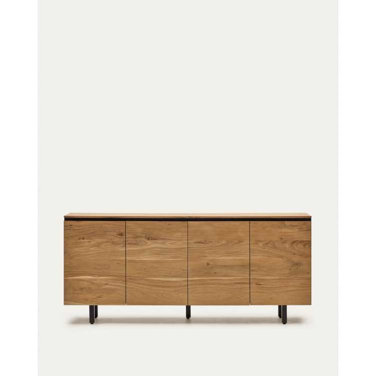 BUFFET DE LUXO EM MADEIRA MACIÇA DE ACÁCIA COM ACABAMENTO NATURAL 200 X 88 CM